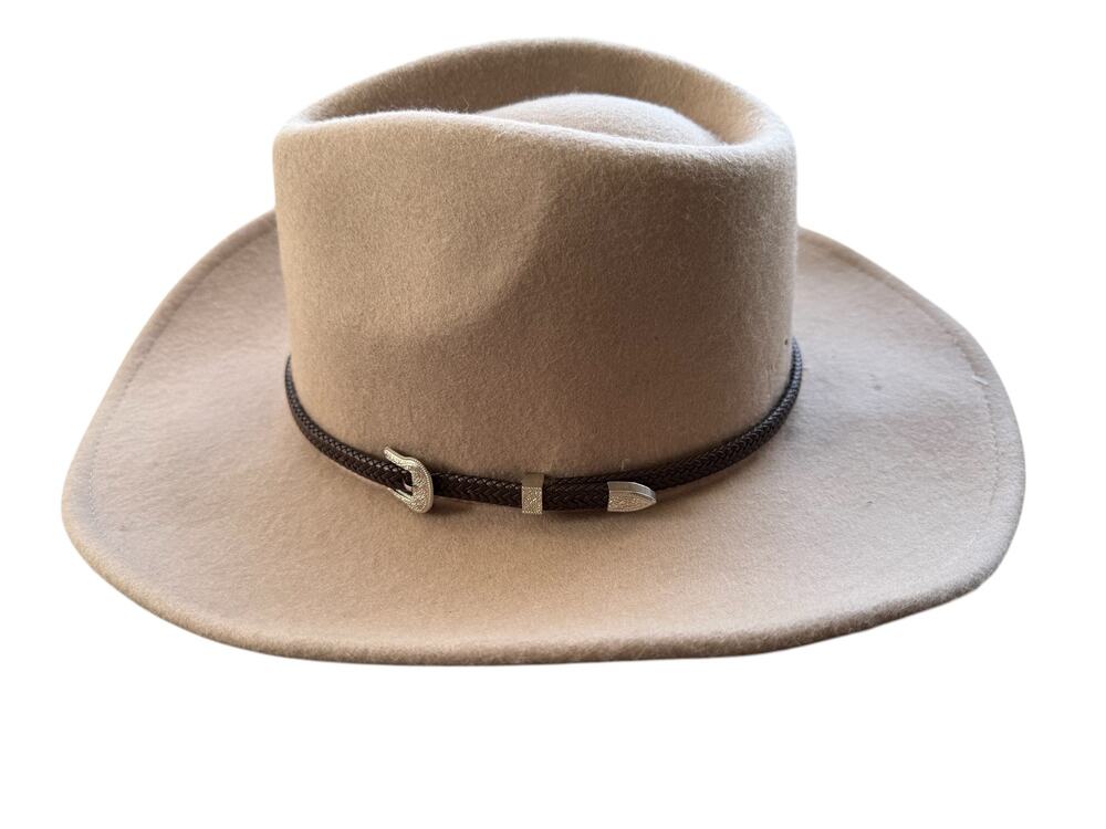 House of Harlow 1960 ladies wool cowboy hat beige